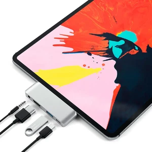 Хаб Satechi Aluminum Type-C Mobile Pro Hub Silver для iPad Pro 11" | 12.9" | Air 4 | mini 6 - Фото 4