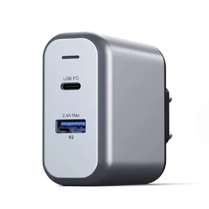 Швидке зарядний пристрій (мережевий адаптер) Satechi Dual-Port Wall Charger 30W