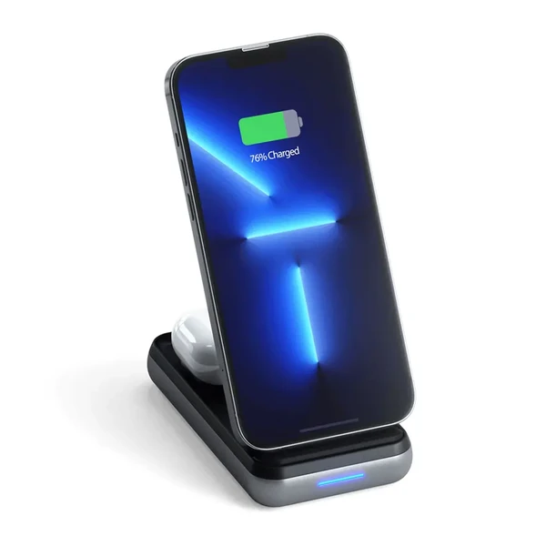 Повербанк із бездротовою зарядкою Satechi Duo Wireless Charger Power Stand 10 000mAh в Івано-Франківську