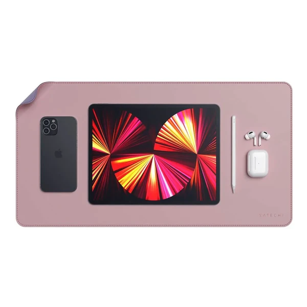 Великий килимок для миші та клавіатури (двосторонній) Satechi Eco-Leather Deskmate Pink | Purple у Хмельницькому