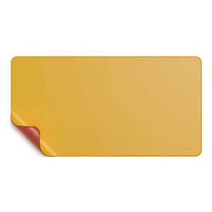 Большой коврик для мыши и клавиатуры (двухсторонний) Satechi Eco-Leather Deskmate Yellow | Orange - Фото 3