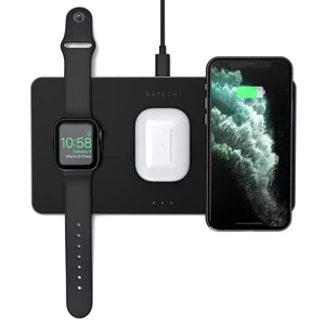 Беспроводная зарядка Satechi Trio Wireless Charging Pad для iPhone | Samsung | Apple Watch | AirPods ST-X3TWCPM - Фото 1