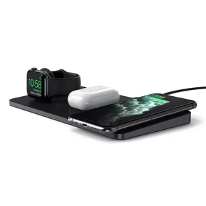 Беспроводная зарядка Satechi Trio Wireless Charging Pad для iPhone | Samsung | Apple Watch | AirPods - Фото 2