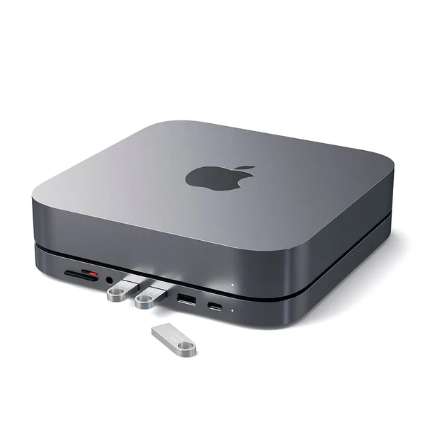 Алюмінієва підставка + хаб Satechi Type-C Aluminium Stand для Mac Mini