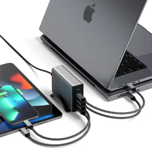 Зарядний пристрій Satechi USB-C 4-Port PD GaN Charger 165W - Фото 5