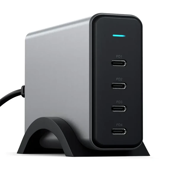 Зарядний пристрій Satechi USB-C 4-Port PD GaN Charger 165W
