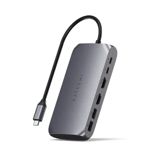 Хаб Satechi USB-C Multimedia Adapter M1 Space Gray для MacBook iPad