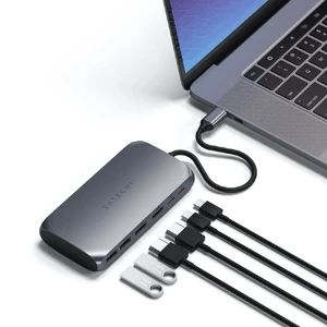 Хаб Satechi USB-C Multimedia Adapter M1 Space Gray для MacBook iPad - Фото 4