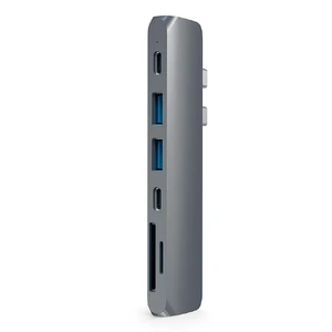 Алюмінієвий хаб Satechi USB-C Pro Hub Space Gray