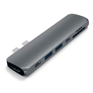 Алюминиевый хаб Satechi USB-C Pro Hub Space Gray - Фото 2