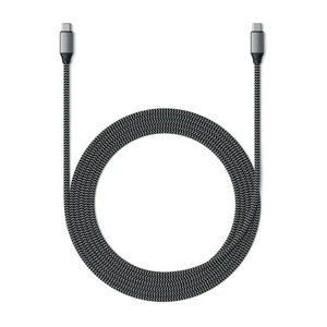Нейлоновий кабель Satechi USB-C to USB-C Charging Cable 2m - Фото 4