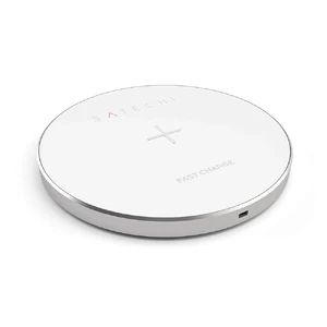 Беспроводная зарядка Satechi Aluminum Wireless Charger Silver - Фото 2