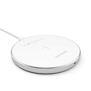 Беспроводная зарядка Satechi Aluminum Wireless Charger Silver - Фото 3