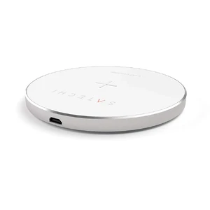 Беспроводная зарядка Satechi Aluminum Wireless Charger Silver - Фото 4