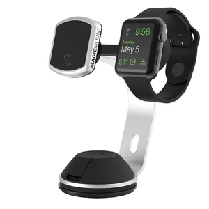 Магнитный держатель Scosche MagicMount Pro Home | Office Silver для смартфонов с креплением для Apple Watch - Фото 2