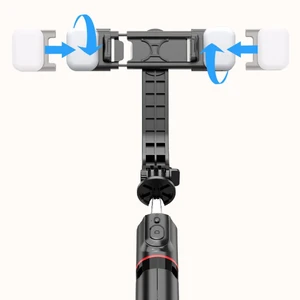 Селфі-палка зі штативом та LED підсвіткою для iPhone/Android, поворот на 360°, 116 см | iLoungeMax Selfie - Фото 4