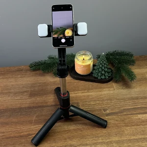 Селфі-палка зі штативом та LED підсвіткою для iPhone/Android, поворот на 360°, 116 см | iLoungeMax Selfie - Фото 6