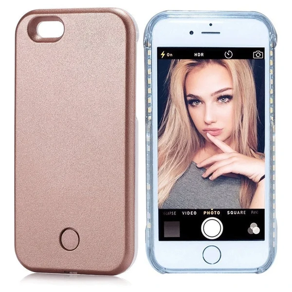 Селфі-чохол з підсвічуванням iLoungeMax Selfie Rose Gold для 7 | 6s | 6 у Миколаєві