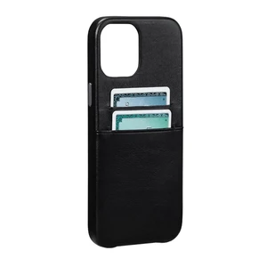 Чорний шкіряний чохол-гаманець Sena Snap on Wallet Black для iPhone 12 mini