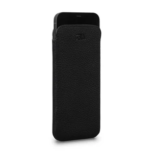 Чорний шкіряний чохол-кишеня Sena UltraSlim Black для iPhone 12 mini - Фото 2