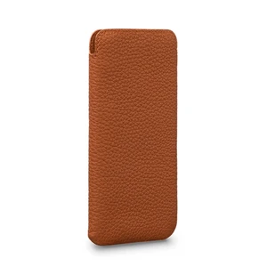Кожаный чехол-карман Sena UltraSlim Tan для iPhone 12 Pro Max - Фото 4