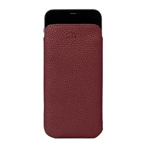Кожаный чехол-карман Sena Ultraslim Wallet Bordo для iPhone 13 Pro Max