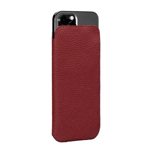 Шкіряний чохол-кишеня Sena Ultraslim Wallet Bordo для iPhone 13 Pro Max - Фото 3