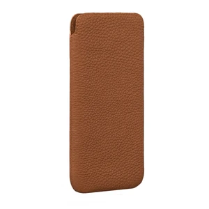 Кожаный чехол-карман Sena UltraSlim Wallet Tan для iPhone 12 mini - Фото 2