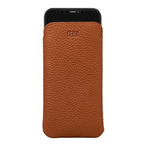 Кожаный чехол-карман Sena Ultraslim Wallet Tan для iPhone 13 Pro Max