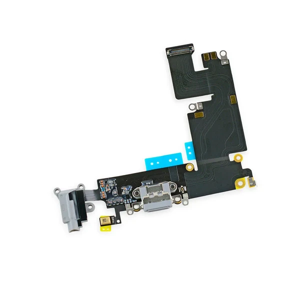 Шлейф с разъемом зарядки Lightning + разъем аудио (Gray) для iPhone 6 Plus в Ужгороде