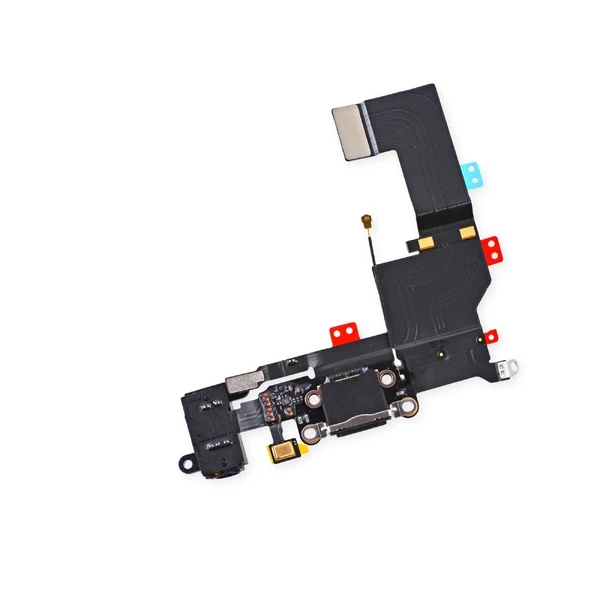 Шлейф с разъемом зарядки Lightning + разъем аудио (Black) для iPhone 5S в Сумах