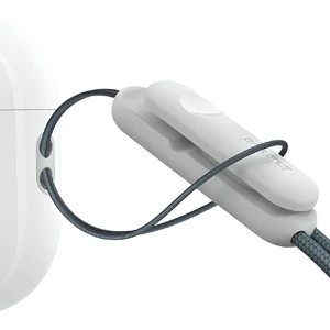 Нейлоновый ремешок для AirPods Pro 2 | Baseus Crystal Series Gray - Фото 7