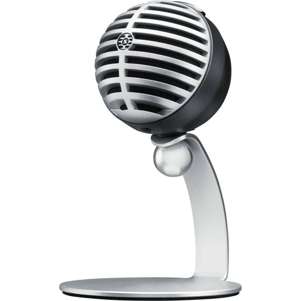 Студійний конденсаторний мікрофон Shure MV5 для подкастів і стрімінга, з кабелями USB/Lightning