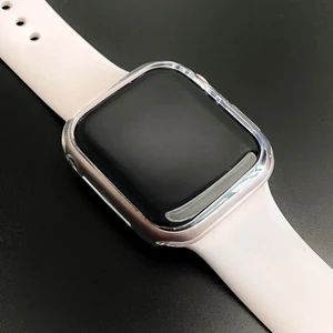 Тонкий прозорий TPU чохол oneLounge SilicolDots для Apple Watch SE 2 | SE | 6 | 5 | 4 44mm - Фото 6