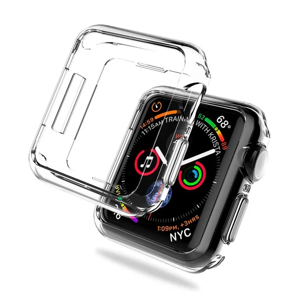 Тонкий прозорий TPU чохол oneLounge SilicolDots для Apple Watch SE 2 | SE | 6 | 5 | 4 40mm