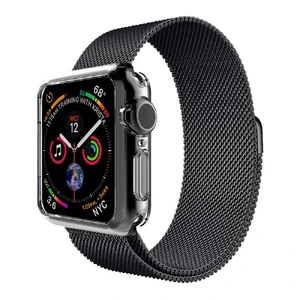 Тонкий прозорий TPU чохол oneLounge SilicolDots для Apple Watch SE 2 | SE | 6 | 5 | 4 44mm - Фото 2