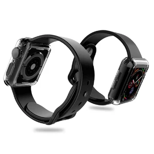 Тонкий прозорий TPU чохол oneLounge SilicolDots для Apple Watch SE 2 | SE | 6 | 5 | 4 44mm - Фото 3