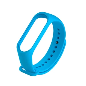 Силиконовый ремешок iLoungeMax для фитнес-браслета Xiaomi Mi Band 3 | 4 Sky Blue - Фото 2