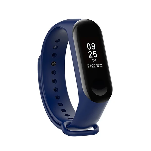 Силіконовий ремінець iLoungeMax для фітнес-браслета Xiaomi Mi Band 3 | 4 Dark Blue в Ужгороді
