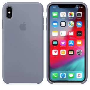 Силиконовый чехол iLoungeMax Silicone Case Lavender Gray для iPhone XS Max OEM (MTFH2) - Фото 4