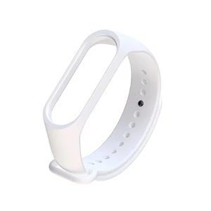 Силіконовий ремінець iLoungeMax для фітнес-браслета Xiaomi Mi Band 3 | 4 White - Фото 2