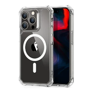 Силиконовый чехол с MagSafe ESR Air Armor HaloLock Clear для iPhone 15 Pro Max