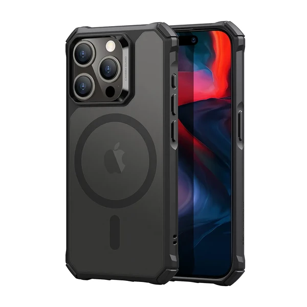 Силіконовий чохол з MagSafe ESR Air Armor HaloLock Frosted Black для iPhone 15 Pro