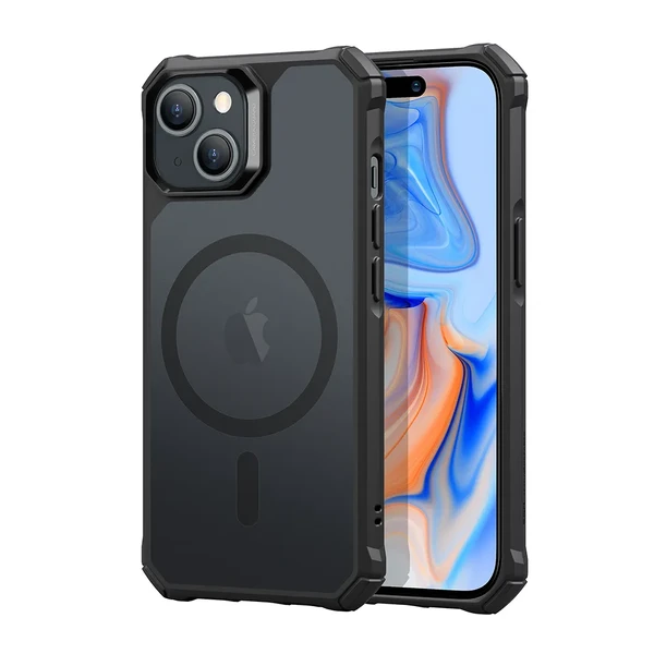Силіконовий чохол з MagSafe ESR Air Armor HaloLock Frosted Black для iPhone 15