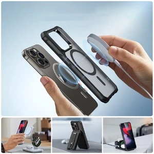 Силиконовый чехол с MagSafe ESR Air Armor HaloLock Frosted Black для iPhone 15 Pro - Фото 7