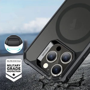 Силиконовый чехол с MagSafe ESR Air Armor HaloLock Frosted Black для iPhone 15 Plus - Фото 8