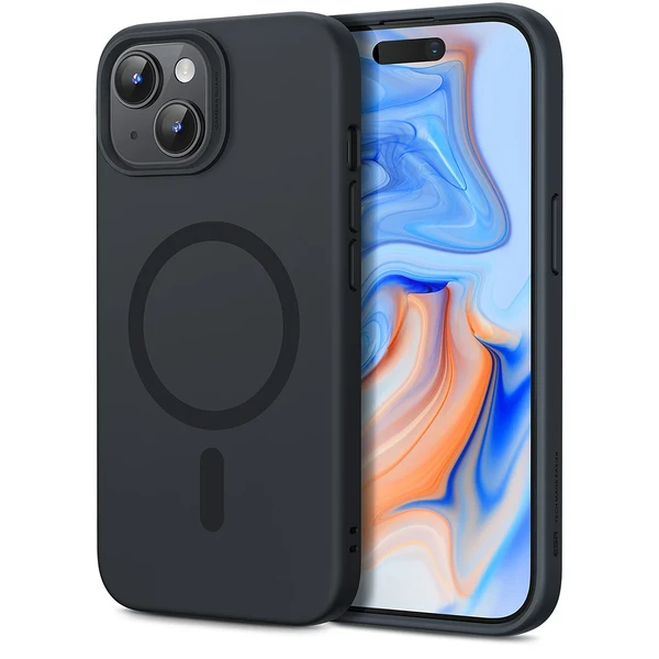 Силіконовий чохол з MagSafe ESR Cloud Soft Case Halolock Black для iPhone 15