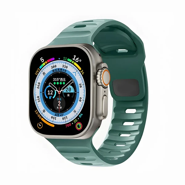 Силиконовый ремешок для Apple Watch Ultra 49mm | 45mm | 44mm | 42mm | iLoungeMax Nomad Sport Band Clover
