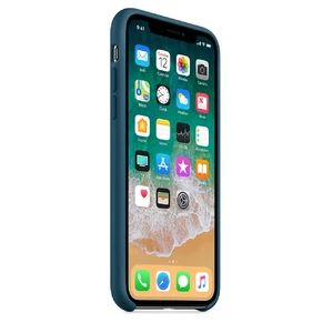 Силиконовый чехол Apple Silicone Case Cosmos Blue (MR6G2) для iPhone X - Фото 4