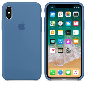 Силіконовий чохол Apple Silicone Case Denim Blue (MRG22) для iPhone X - Фото 2